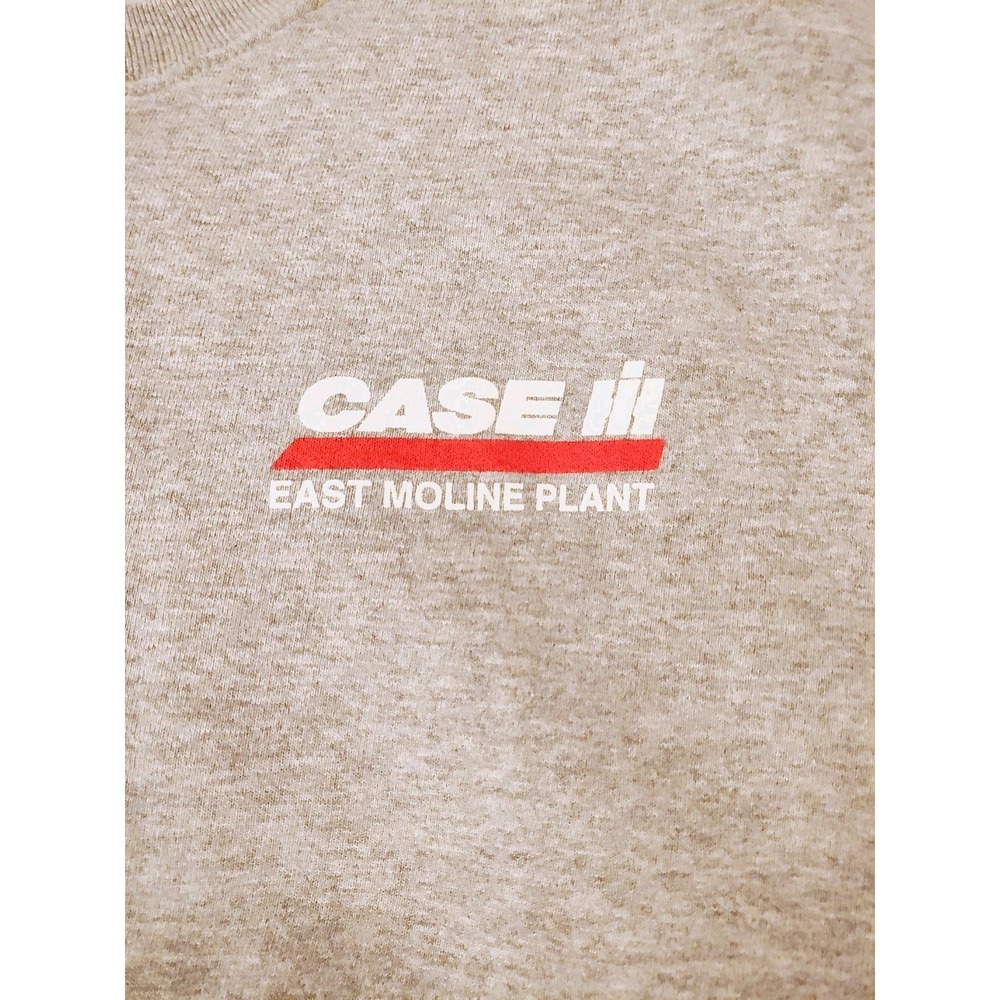 Vintage Case IH East Moline Plant Sweatshirt XXL Fruit of the Loom Heavy Gray